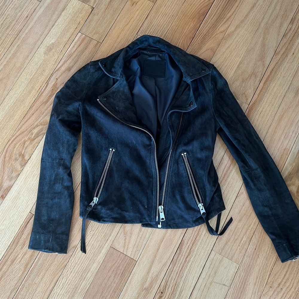 All saints suede jacket